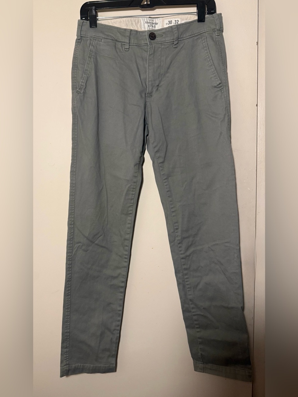Abercrombie & Fitch Slim Sage Green Chino Pants
